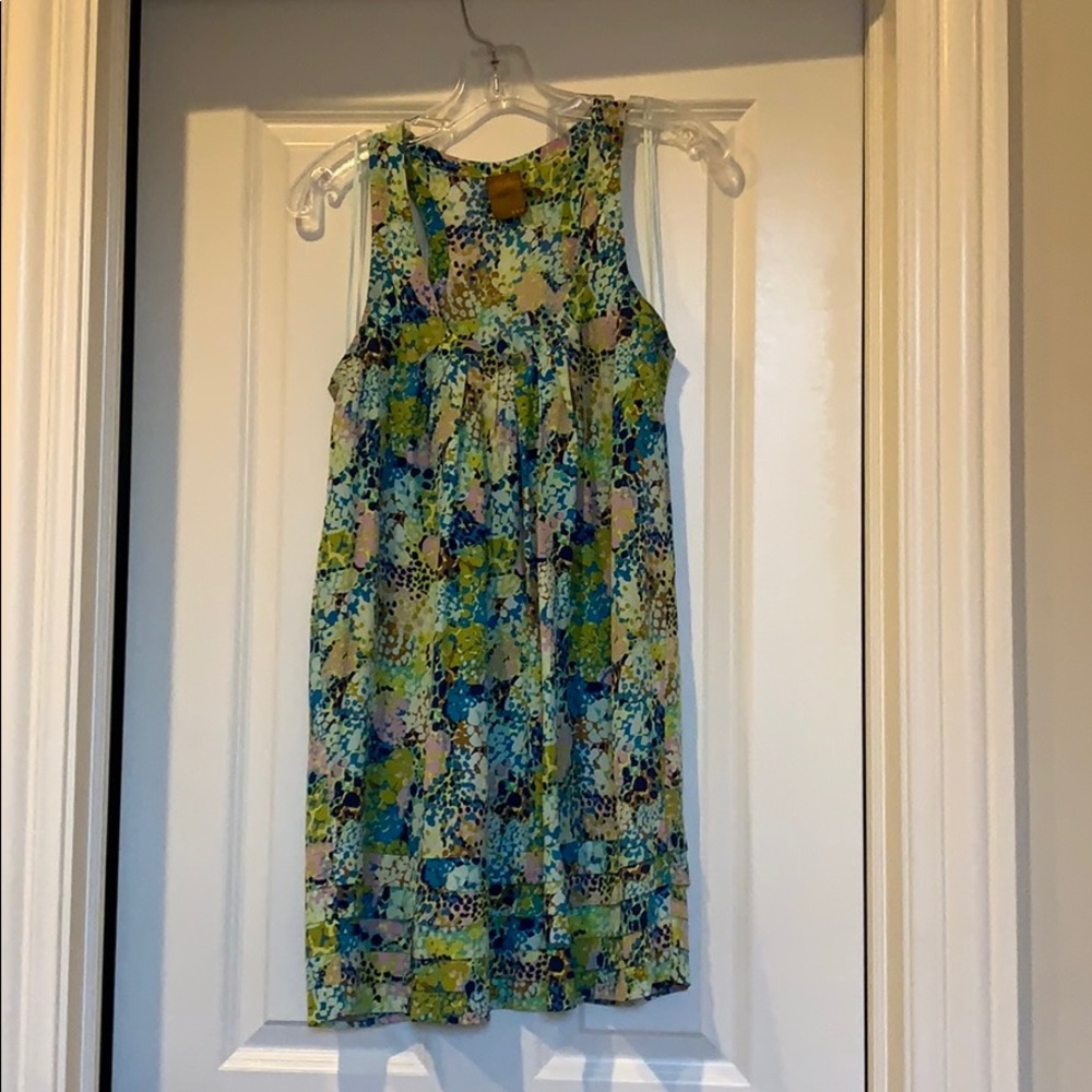 Patterned silk dress